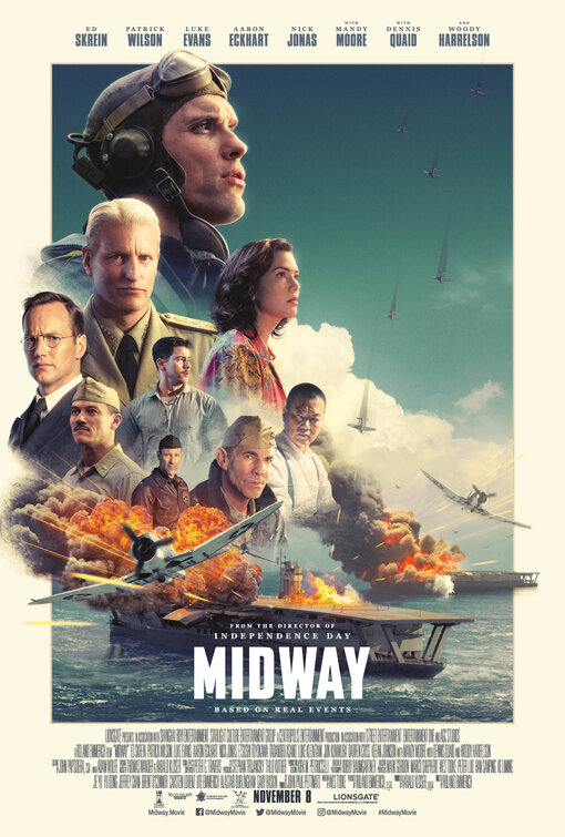 Midway starring Mandy Moore, in theaters 11/8/19